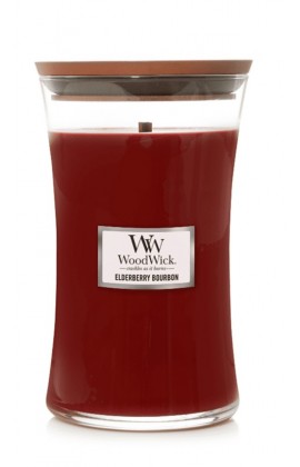 WoodWick Elderberry Bourbon nagy illatgyertya